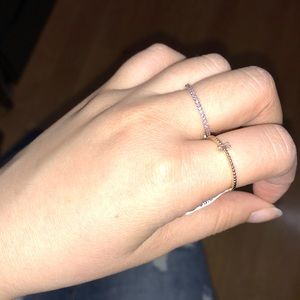 Two delicate rings